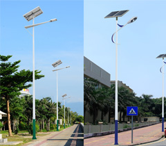 6米-12米锥杆单臂LED太阳能路灯