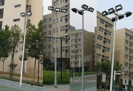 东莞丝瓜成视频人app下载localhost照明户外篮球场照明灯具LED投光灯+立杆实景图片