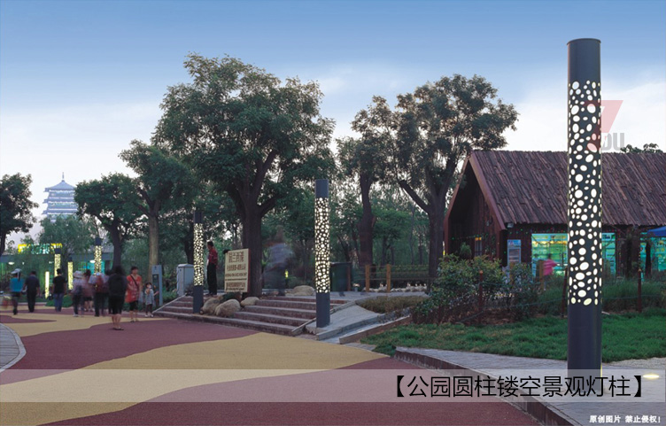 4米公园圆柱形镂空丝瓜成视频人app下载2020柱实景